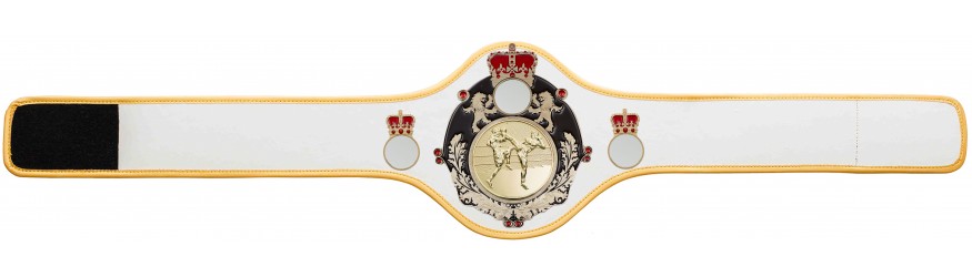 QUEENSBURY PRO LEATHER THAI BOXING CHAMPIONSHIP BELT - QUEEN/B/G/TBOG -10+ COLOURS